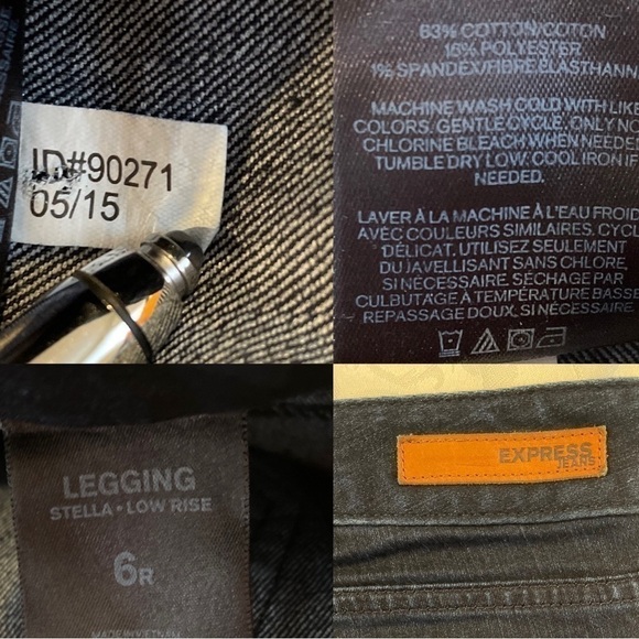 Express Stella Legging‎ Womens Low Rise Jeans Blue Denim Size 6R - Picture 16 of 16